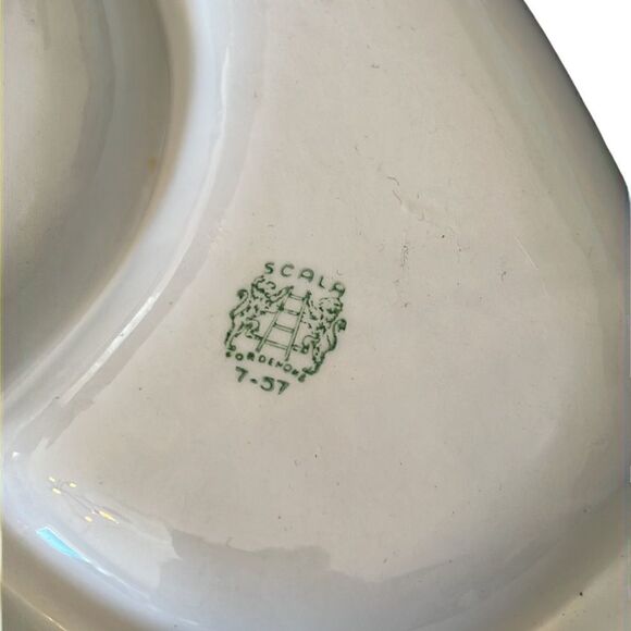 Serving Plate Divided Dish Scala Italian Colorful Party Table Decor Ceramic VTG - Picture 7 of 8